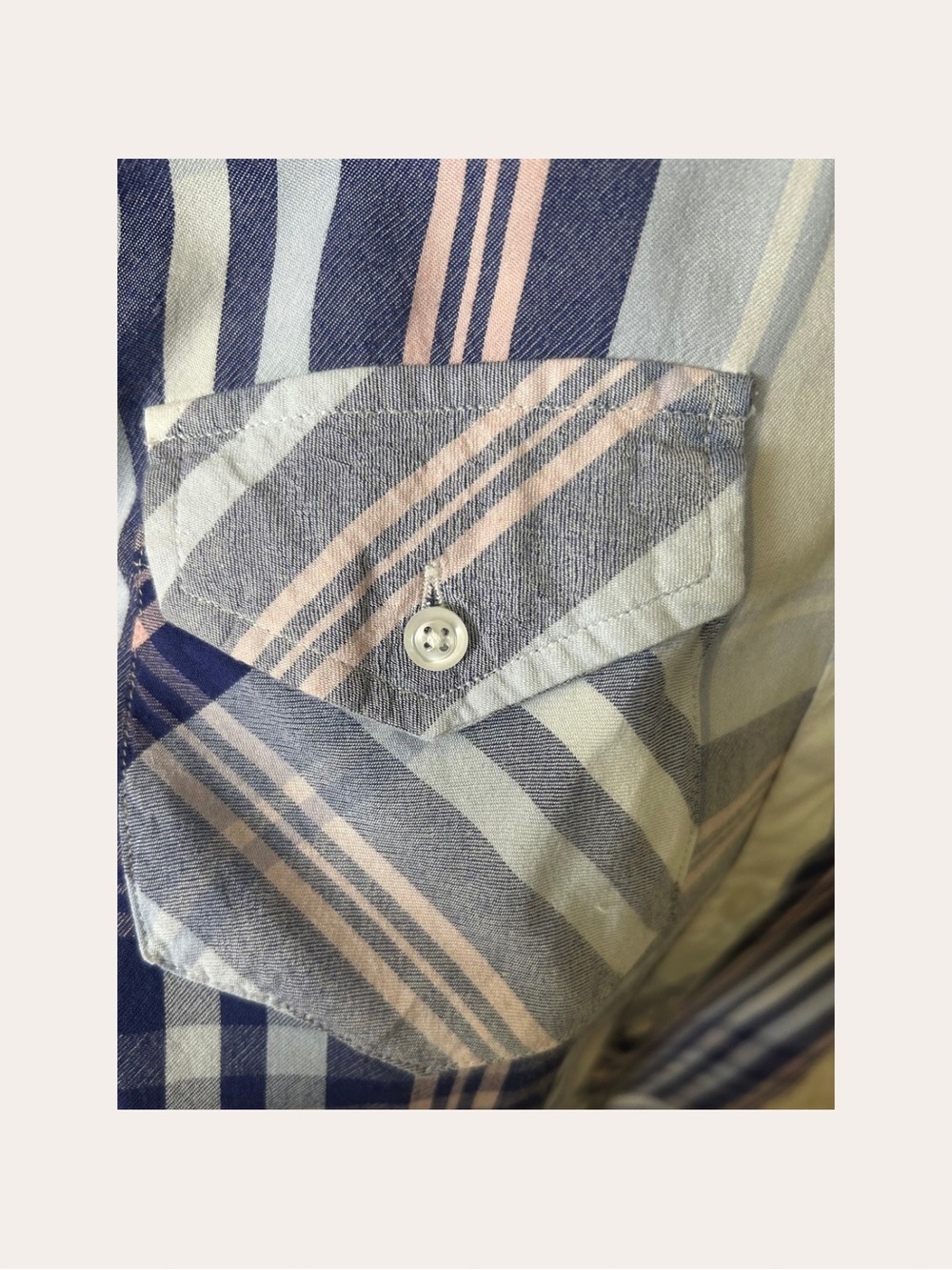 Rails Plaid Woman’s Button-Up Shirt Navy & Pink Size Medium - Picture 13 of 15